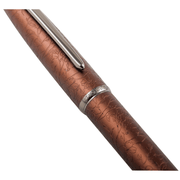 HONGDIAN A3 Taoyuan Wonderland Series BROWN Fountain Pen Cap and Barrel Close Up View 
