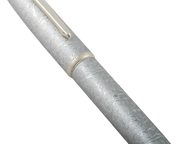 HONGDIAN A3 Taoyuan Wonderland Series SILVER Fountain Pen Cap and Barrel Close Up VIew 