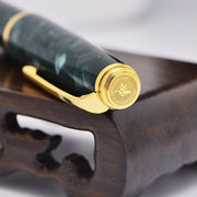 HONGDIAN N1 GREEN Fountain Pen Cap Close Up View
