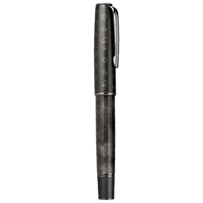 HONGDIAN N7 Piston Series Gray Fountain Pen with Closed Cap
