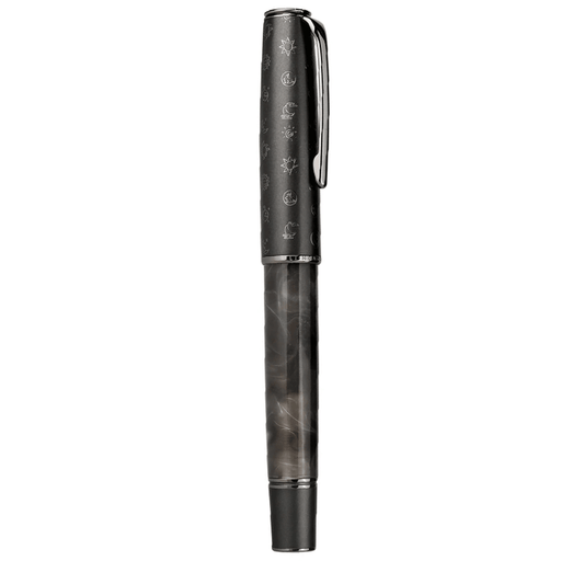 HONGDIAN N7 Piston Series Gray Fountain Pen with Closed Cap
