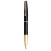 HONGDIAN 320 Black Gold Rollerball Pen with Posted Cap
