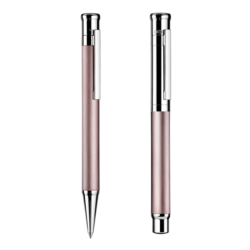 OTTO HUTT, Fountain Pen & Ballpoint Pen - DESIGN 04 Harmony Set PEARL PINK.