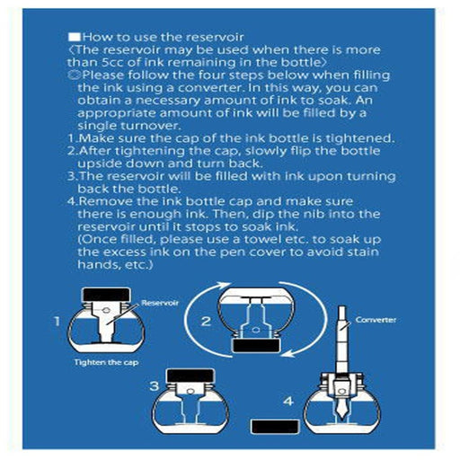 PLATINUM, Dye Ink Bottle - BLUE BLACK 1