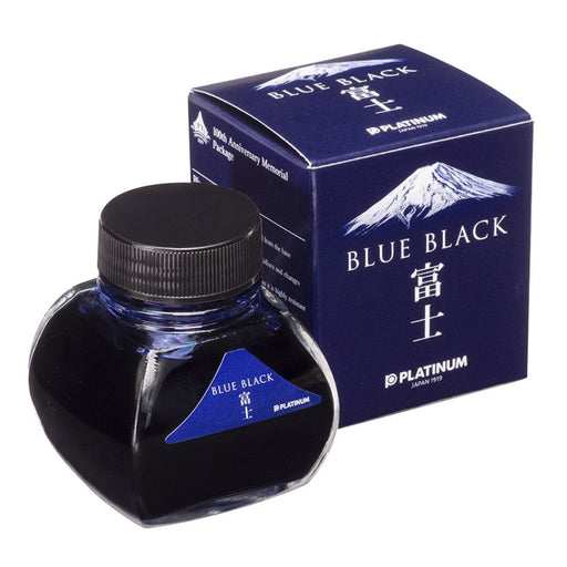 PLATINUM, 100th Anniversary - Water Based Dyestuff Ink Bottle - BLUE BLACK 60ml 