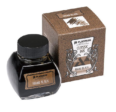 PLATINUM, Classic Ink Bottle - KHAKI BLACK 