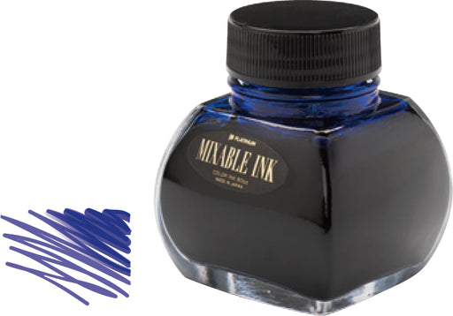 PLATINUM, Mixable Ink Bottle - AURORA BLUE 60ml 1
