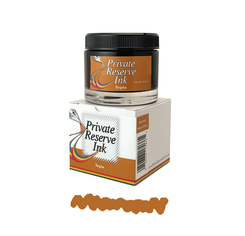 PRIVATE RESERVE, Ink Bottle - PREMIUM Inks SEPIA (60mL).