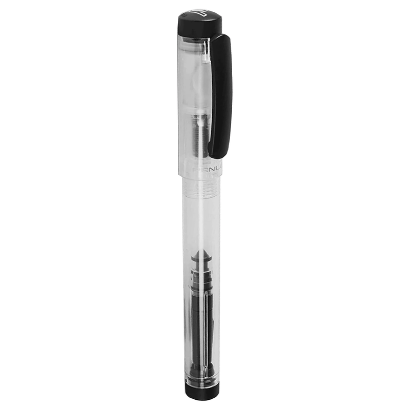 PENLUX, Fountain Pen - JUNIOR CLEAR BLACK.
