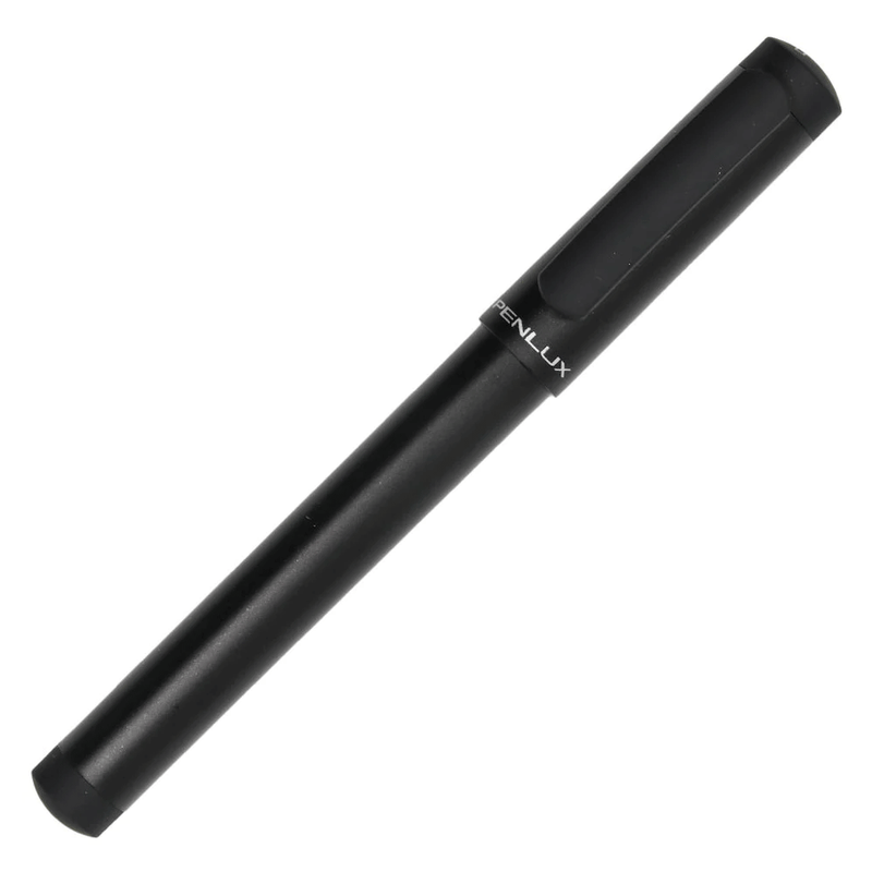 PENLUX, Fountain Pen - JUNIOR METALLIC BLACK.