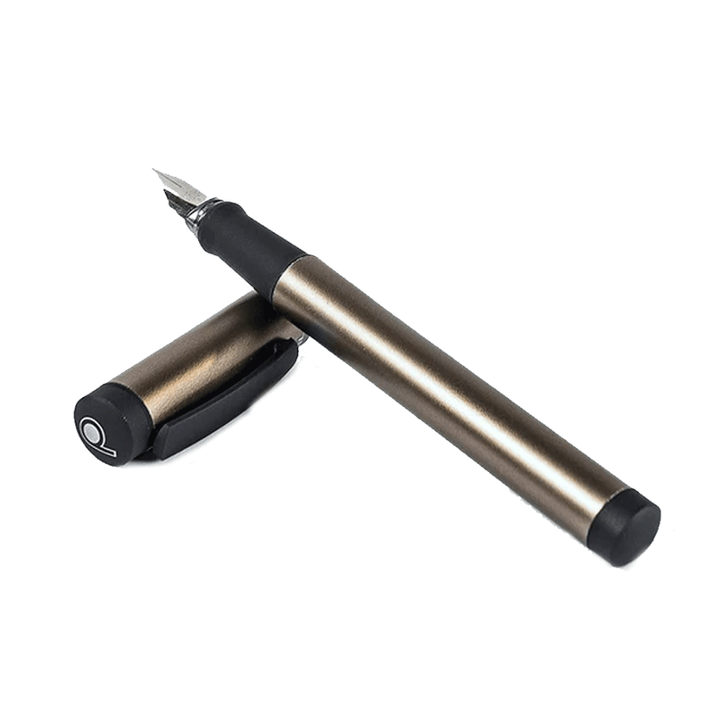 PENLUX, Fountain Pen - JUNIOR METALLIC CHARCOAL.