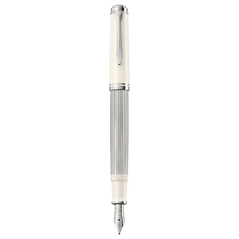 PELIKAN, Fountain Pen - SOUVERAN M405 Special Edition SILVER/WHITE.