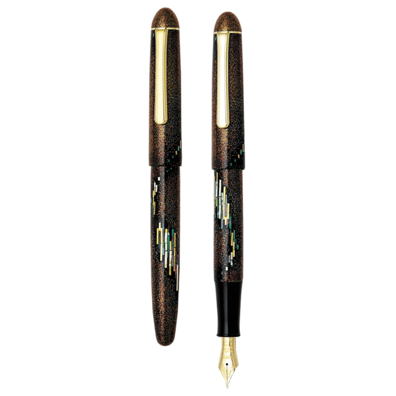 PLATINUM, Fountain Pen - IZUMO "KAGA" MAKI-E AURORA.