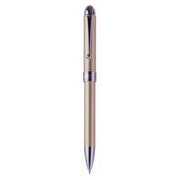 PLATINUM, Multi Function Pen - DOUBLE 3 ACTION Alumite Finish Metal Pen COOL PINE