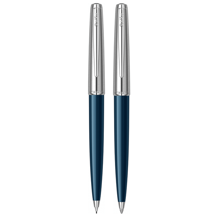 SCRIKSS, Ballpoint Pen + Mechanical Pencil Set - METROPOLIS 78 BLUE CT.