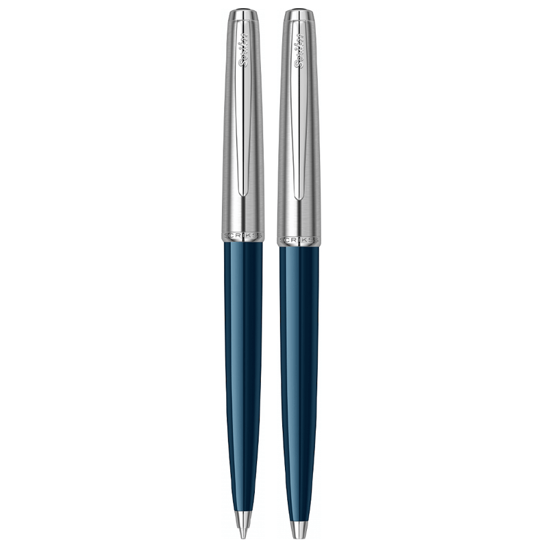 SCRIKSS, Ballpoint Pen + Mechanical Pencil Set - METROPOLIS 78 BLUE CT.