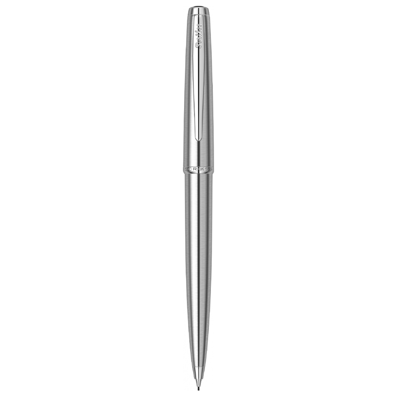 SCRIKSS, Ballpoint Pen + Mechanical Pencil Set - METROPOLIS 78 STAINLESS STEEL CT.