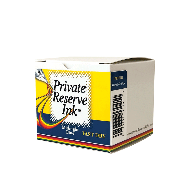 PRIVATE RESERVE, Ink Bottle - FAST DRY Inks MIDNIGHT BLUE (60mL).