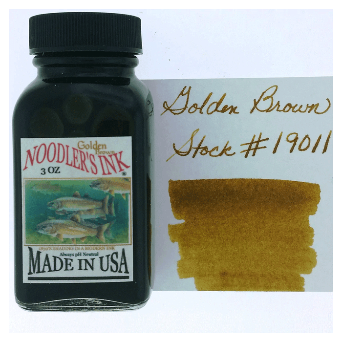 NOODLER'S, Ink Bottle - GOLDEN BROWN (88mL).