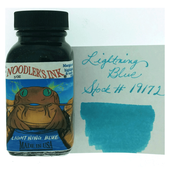 NOODLER'S, Ink Bottle - LIGHTNING BLUE (88mL).
