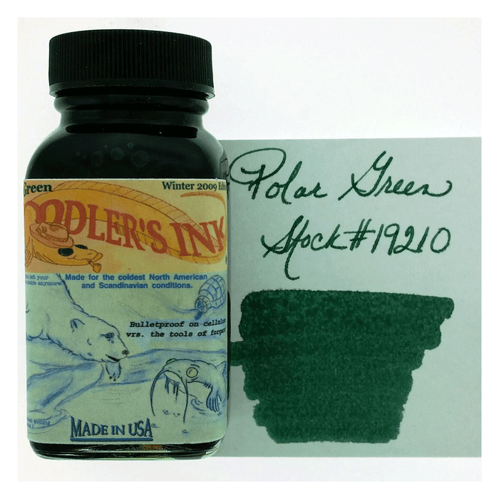 NOODLER'S, Ink Bottle - POLAR GREEN (88mL).