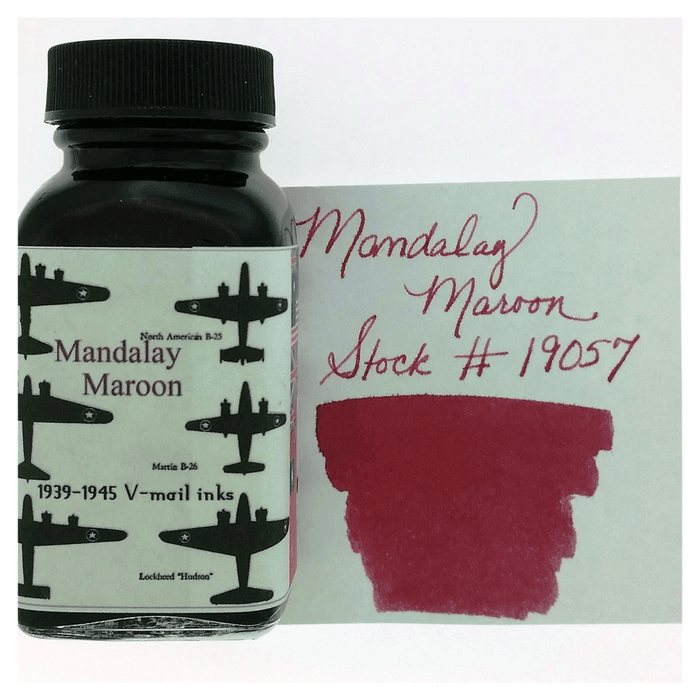 NOODLER'S, Ink Bottle - V MAIL MANDALAY MAROON (88mL).