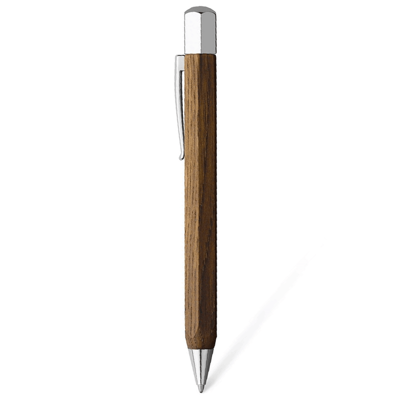 FABER CASTELL, Ballpoint Pen - ONDORO SMOKED OAK WOOD.