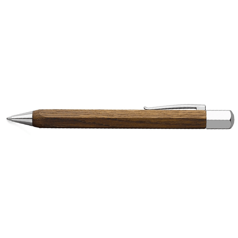 FABER CASTELL, Ballpoint Pen - ONDORO SMOKED OAK WOOD.