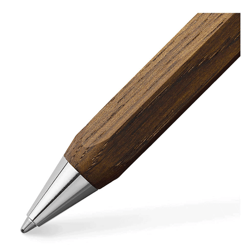 FABER CASTELL, Ballpoint Pen - ONDORO SMOKED OAK WOOD.