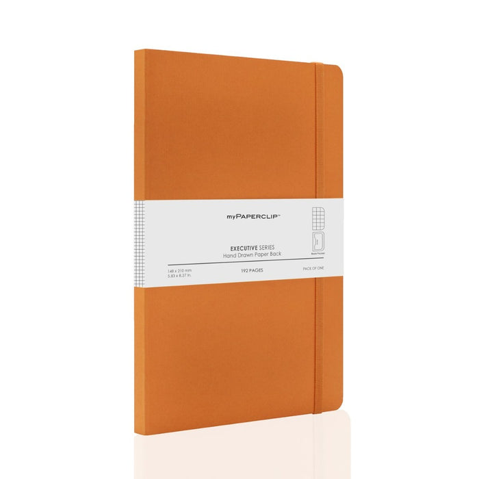 myPAPERCLIP, NoteBook - EXECUTIVE Series A5 192 Pages ORANGE 3