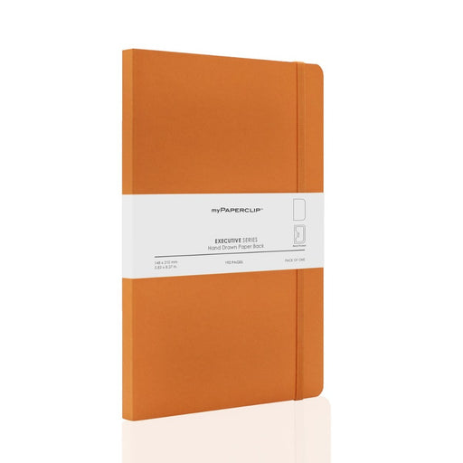 myPAPERCLIP, NoteBook - EXECUTIVE Series A5 192 Pages ORANGE  