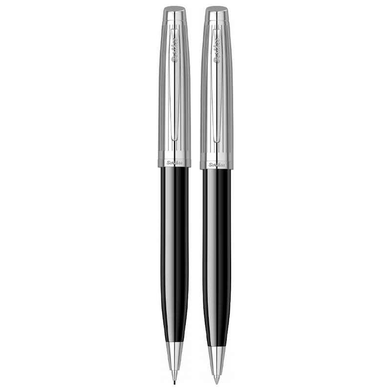 SCRIKSS, Ballpoint Pen + Mechanical Pencil Set - OSCAR 39 BLACK CT.