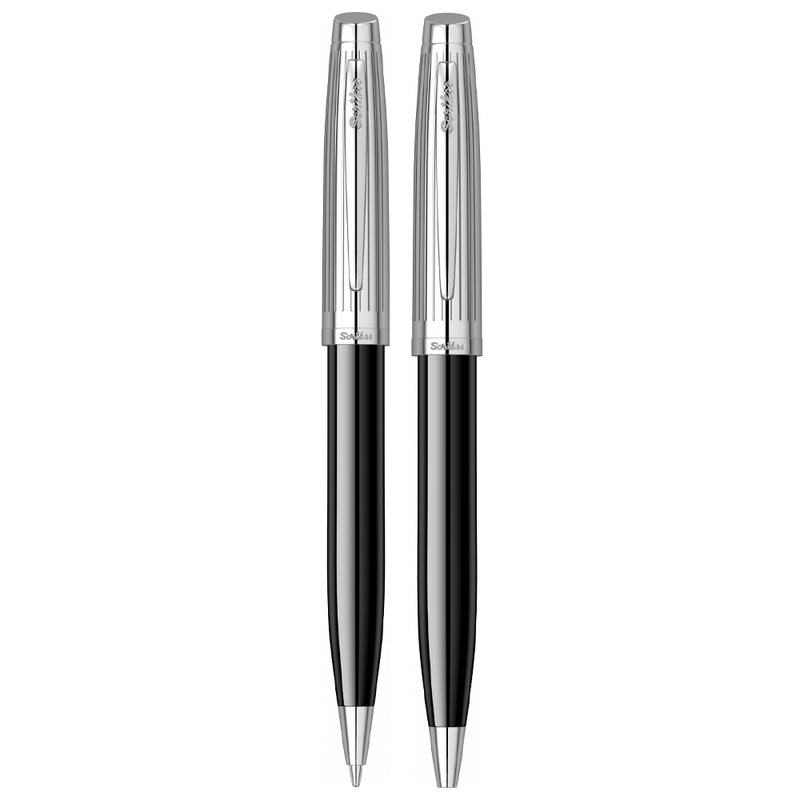 SCRIKSS, Ballpoint Pen + Mechanical Pencil Set - OSCAR 39 BLACK CT.