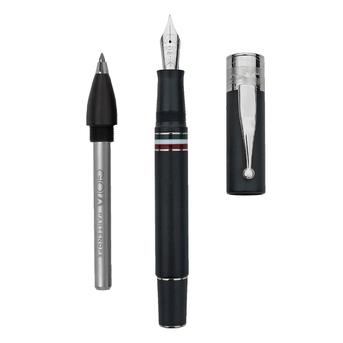 GIOIA, Fountain Pen & Rollerball Pen -  PARTENOPE BLACK SAND ST.