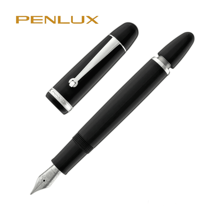 PENLUX, Fountain Pen - MASTERPIECE GRANDE BLACK.