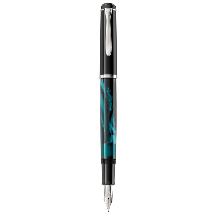 PELIKAN, Fountain Pen - CLASSIC M205 Special Edition PETROL MARBLED.