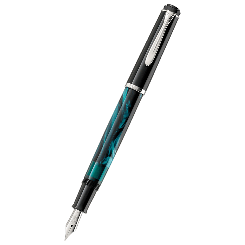 PELIKAN, Fountain Pen - CLASSIC M205 Special Edition PETROL MARBLED.