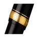PLATINUM, Fountain Pen - #3776 CENTURY gold trim BLACK in BLACK 4