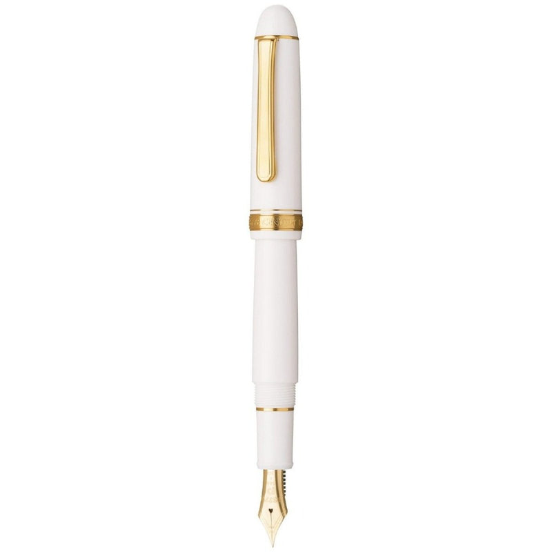 PLATINUM, Fountain Pen - #3776 CENTURY gold trim CHENONCEAU WHITE 