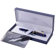 PLATINUM, Fountain Pen - #3776 CENTURY gold trim CHARTRES BLUE 5