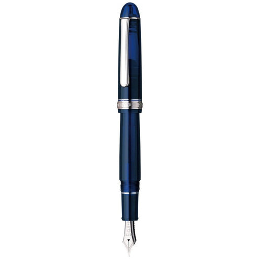PLATINUM, Fountain Pen - #3776 CENTURY silver trim CHARTRES BLUE.