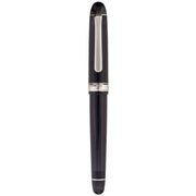 PLATINUM, Fountain Pen - #3776 CENTURY silver trim BLACK DIAMOND 1