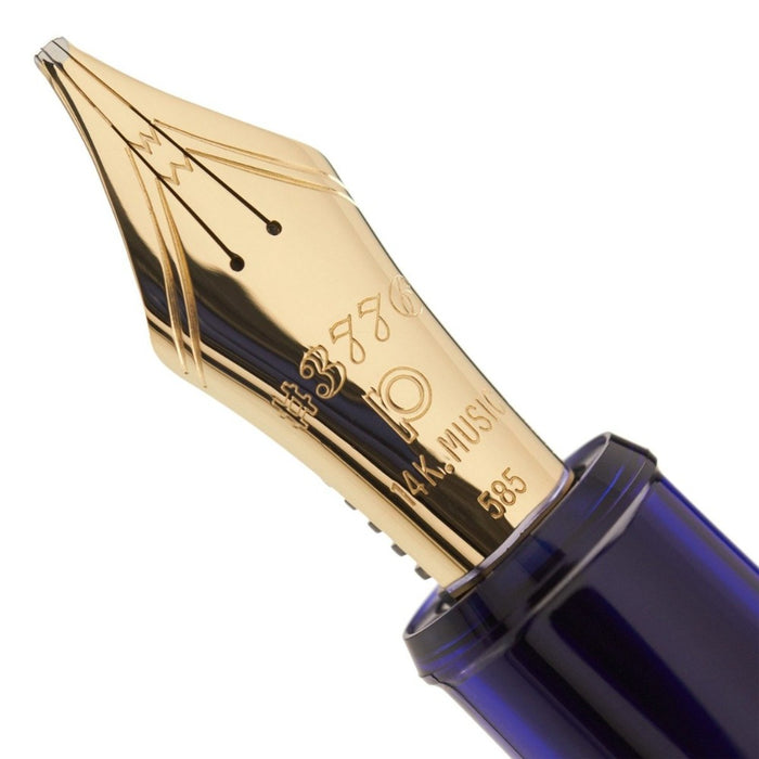 PLATINUM, Fountain Pen - #3776 CENTURY gold trim CHARTRES BLUE.