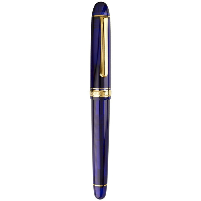 PLATINUM, Fountain Pen - #3776 CENTURY gold trim CHARTRES BLUE 1