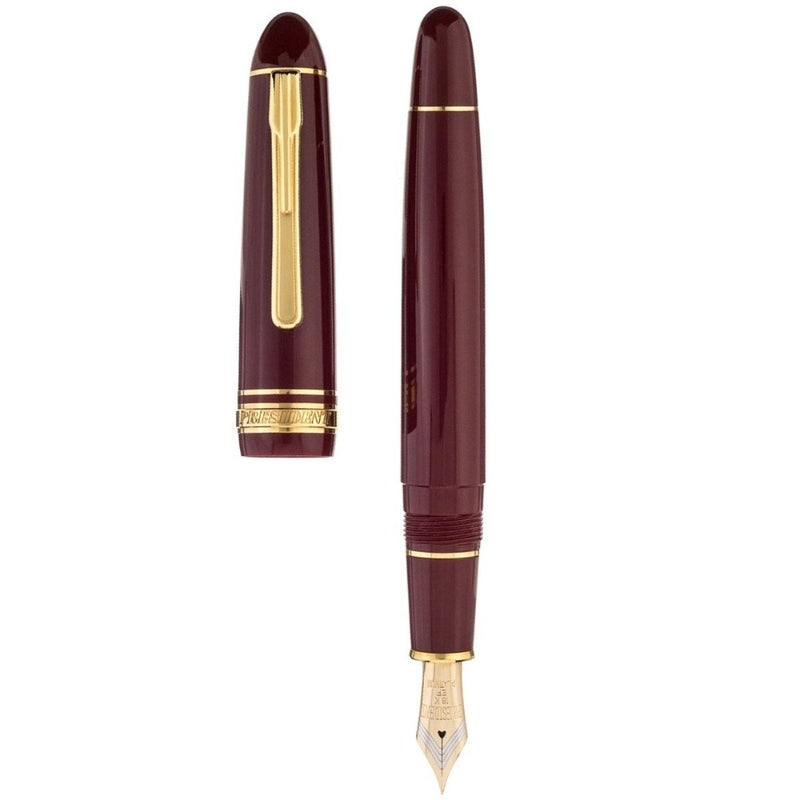 PLATINUM, Fountain Pen - PRESIDENT WINE RED 4