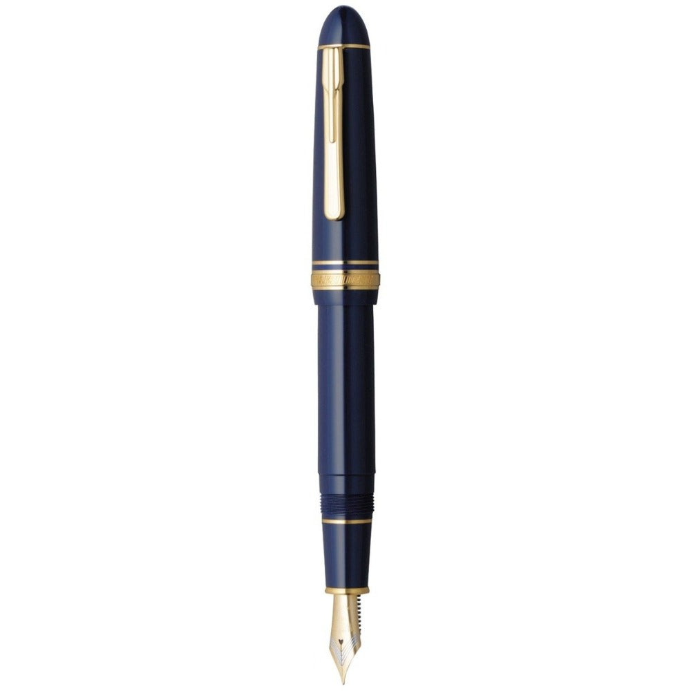 Grab Platinum Fountain Pen President Blue — SWASTIK penn