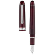 PLATINUM, Fountain Pen - #3776 CENTURY silver trim BURGUNDY. 5