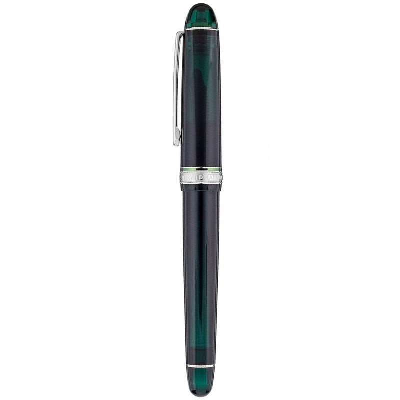 PLATINUM, Fountain Pen - #3776 CENTURY silver trim LAUREL GREEN. 3