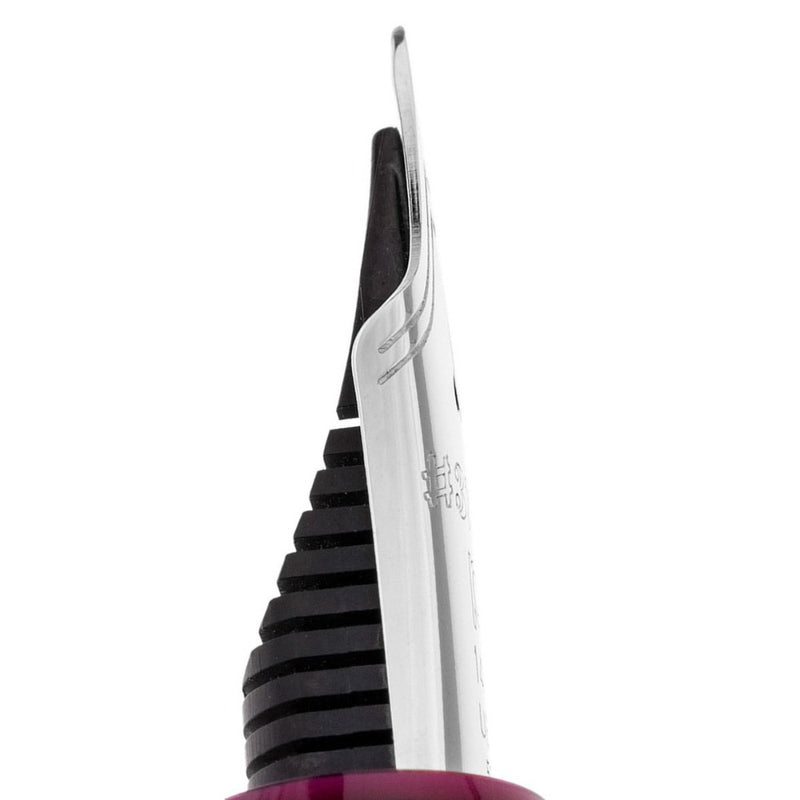 PLATINUM, Fountain Pen - #3776 CENTURY silver trim BURGUNDY. 8