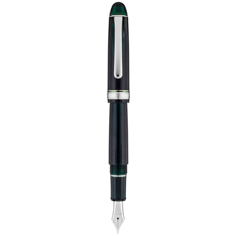 PLATINUM, Fountain Pen - #3776 CENTURY silver trim LAUREL GREEN. 4
